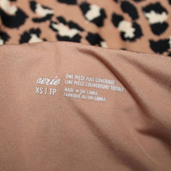 Aerie Leopard Wrap One Piece Swimsuit - Picture 7 of 7